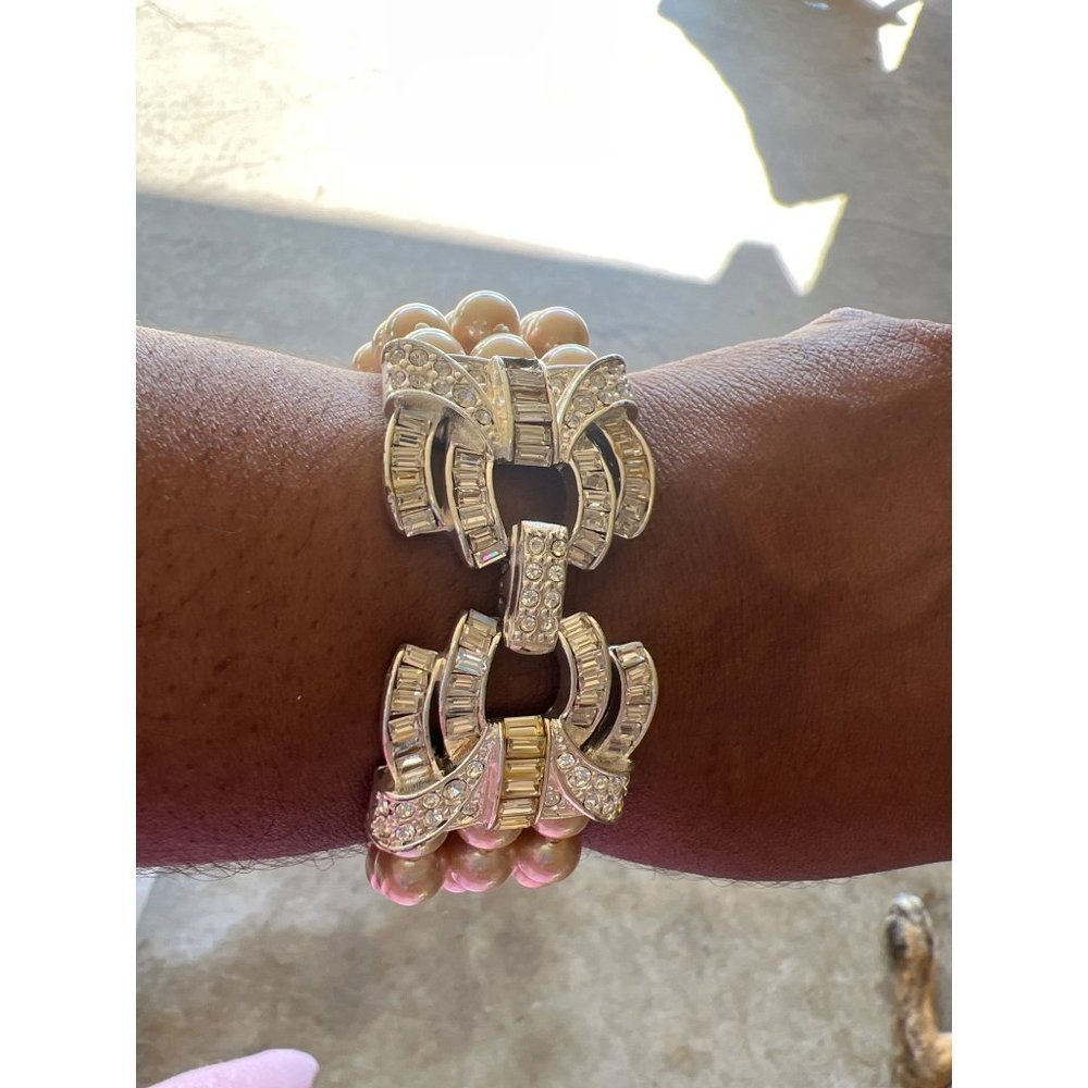 Vintage Carolee Creamy Off-White Evening Bracelet